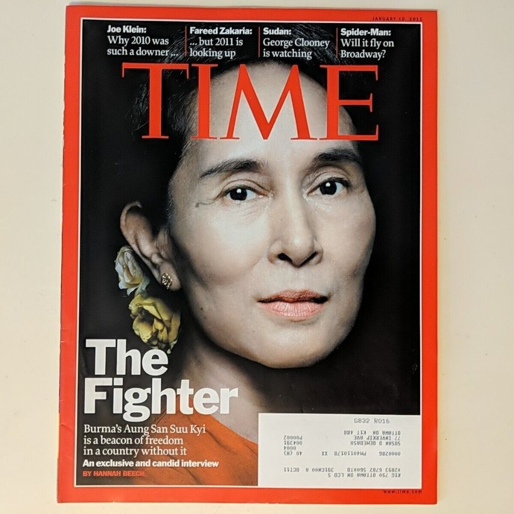 Time Magazine The Fighter January 10 2011 Burma's Aung San Suu Kyi